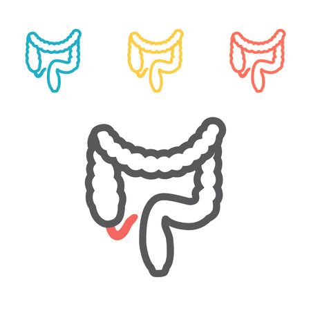 Intestines icon. Vector sign for web graphic.のイラスト素材