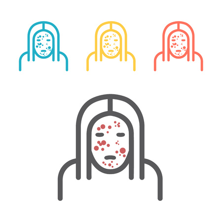 Rash Icon. Vector sign for web graphicのイラスト素材