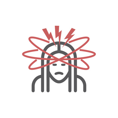 Stress line icon. Vector sign for web graphicのイラスト素材