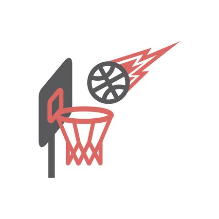 Basketball hoop icon. Vector signs for web graphics.のイラスト素材