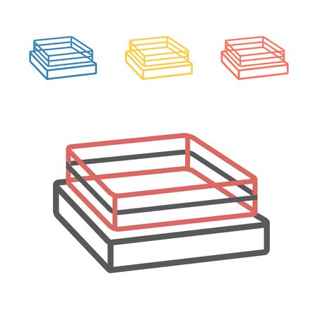 Boxing Ring. Vector signs for web graphics.のイラスト素材