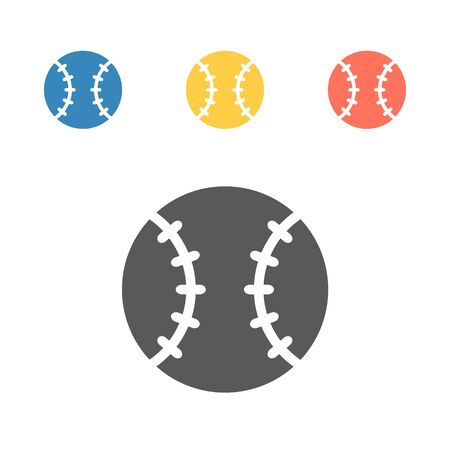 Baseball ball icon. Vector sport signs for web graphics.のイラスト素材