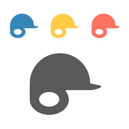 Baseball Helmet. Vector signs for web graphicsのイラスト素材