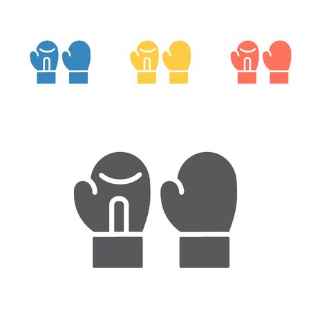 Boxing Gloves. Vector signs for web graphics.のイラスト素材