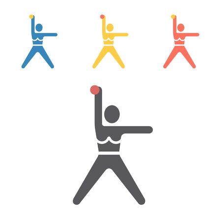 Softball icon. Vector sport signs for web graphics.のイラスト素材