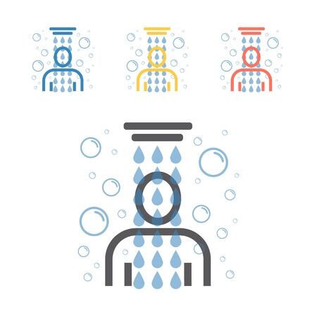 Shower icon. Vector signs for web graphics.のイラスト素材