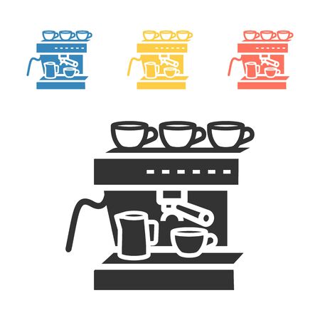 Coffee maker machine icon . Vector signs for web graphics.のイラスト素材