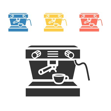 Coffee maker machine icon . Vector signs for web graphics.のイラスト素材