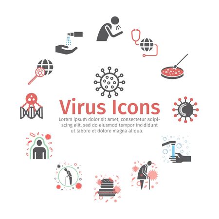 Helmet set icons. Vector signs for web graphicsのイラスト素材