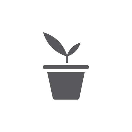 Plant pot icon. Vector signs for web graphics.のイラスト素材