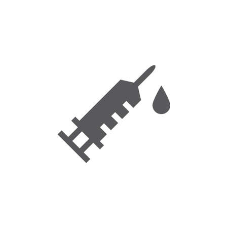 Syringe Flat Icon. Vector sign for web graphic.のイラスト素材