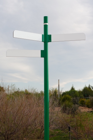 directional signal empty for filling itの写真素材