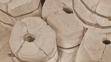 Pottery workshop. Clay forms for pottery. Plaster Molds for Pottery. Production of Ceramic Pieces