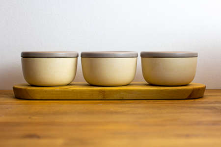 Beautiful containers for the kitchen. minimalist style bowlの写真素材