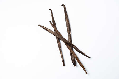 vanilla isolated on a white backgroundの写真素材