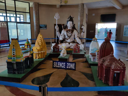 15 November, 2021 Sikkim, India. Char Dham Huge Lord Shiva Statue, Temple Namchi, Sikkim, India ..のeditorial素材