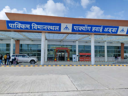 16 November, 2021, Pakyong Airport, Sikkim, India. Pakyong airport Sikkimのeditorial素材
