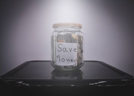 Save money for the concept of investing money in glasses