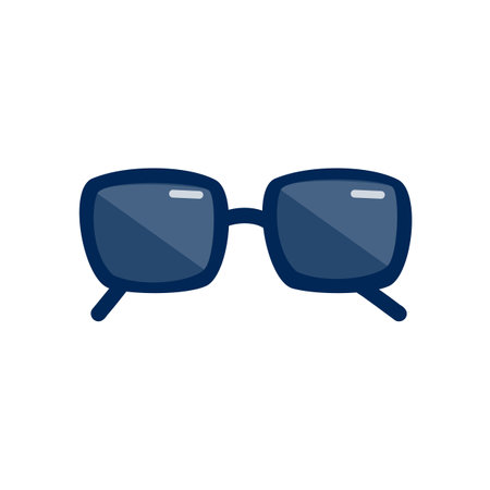 Sunglasses semi flat color vector objectのイラスト素材