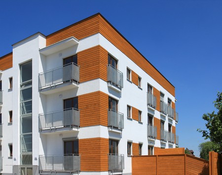 Average contemporary apartment building in Poland. Generic residential architecture. Average contemporary apartment building in Poland. Generic residential architecture.