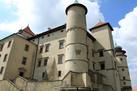 Landmark in Poland - castle in Nowy Wisnicz (Lesser Poland - Malopolska region).のeditorial素材