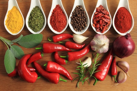  Aromatic ingredients and natural food additives. Cuisine elements.