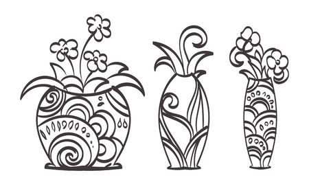 Summer Flowers art for designのイラスト素材