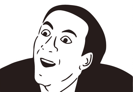 guy meme face for any design.のイラスト素材