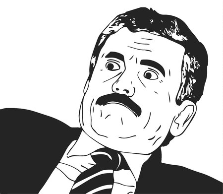 guy meme face for any design.のイラスト素材