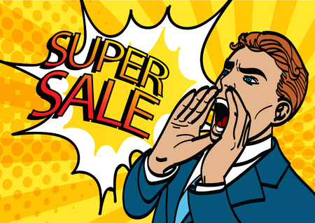 Vector illustration of man face with speech bubble. Easy-edit layered vector EPS10 file scalable to any size without quality loss. High resolution raster JPG file is included.のイラスト素材