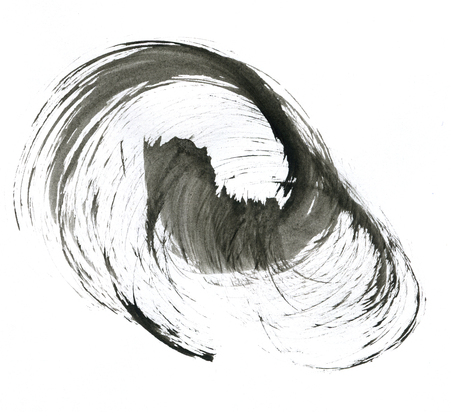 HIGHT RESOLUTION. Abstract oil stroke design on paperの写真素材