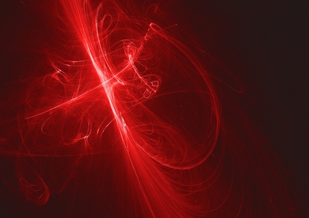 abstract glowing digital fractal light design backgroundの写真素材
