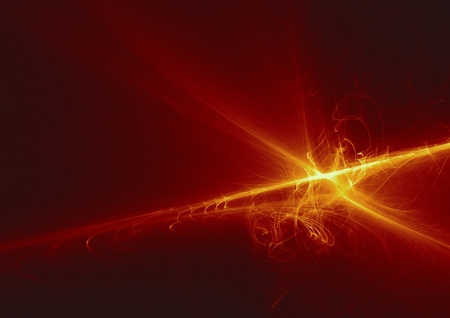 abstract glowing digital fractal light design background.の写真素材
