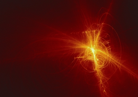 abstract glowing digital fractal light design backgroundの写真素材