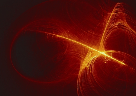 abstract glowing digital fractal light design background.の写真素材