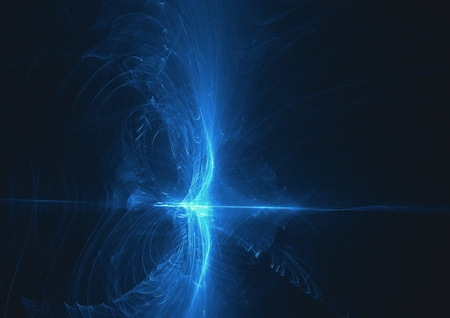 abstract fractal glow light art design background.の写真素材
