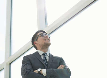 young business man modern officeの写真素材