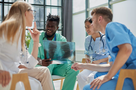 All of them are trained and have experience with any x-rays.の写真素材