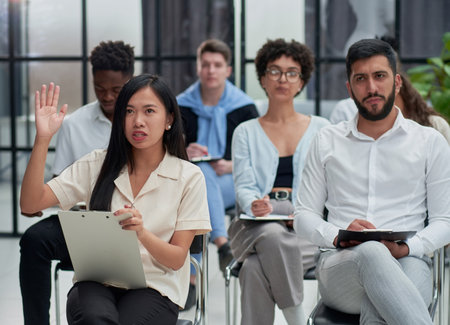 Entrepreneurs and business people conference in modern meeting roomの写真素材