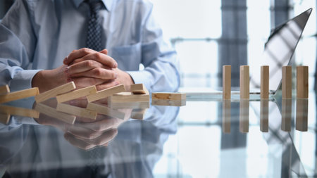 Strategy development, business growth symbol, partnership, synergy conceptの写真素材