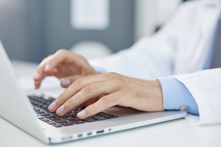Keeping track of patients medical records using computer technologyの写真素材