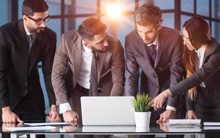 International business people in a meeting in the officeの写真素材