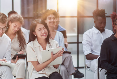 Entrepreneurs and business people conference in modern meeting room