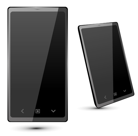 Fictitious  touch smartphone 4. Vector Illustration.のイラスト素材