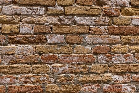 Old brown brick wall for your abstract, vintage backgroundの写真素材