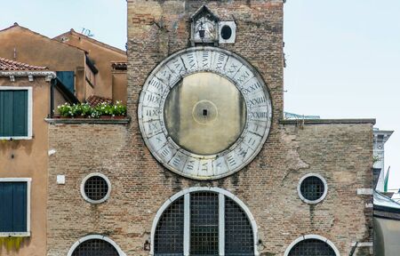 Fragment of Church of San Giacomo di Rialto or Chiesa di San Giacomo di Rialto in Venice