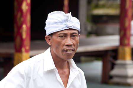 BALI - JANUARY 22. Balinese pilgrim at Mother Temple in Besakih on January 22, 2012 in Bali, Indonesia. Most Balinese hindus make a yearly pilgrim to the mother of all temples.のeditorial素材