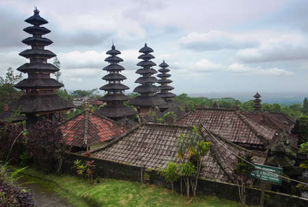 View of Mother Temple in Besakih in Bali, Indonesiaのeditorial素材