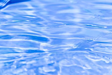 Beautiful water reflection and ripples on poolの写真素材