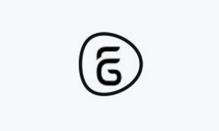 FG or GF F G abstract monogram vector template